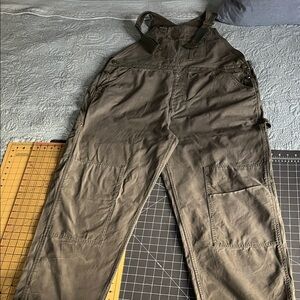 Madepants  Women's Cargo Overalls in sage green